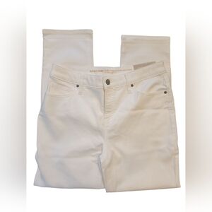 Chico So Slimming Girlfriend Slim Leg Crop White 4R Demure Classic Office Work